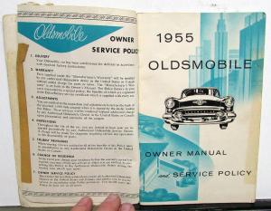 Original 1955 Oldsmobile Ninety-Eight Super Eighty-Eight Owners Manual