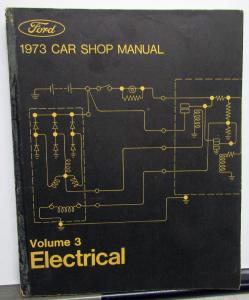 1973 Ford Car Service Shop Repair Manual 5 Vol Mustang Cougar Mark IV Original