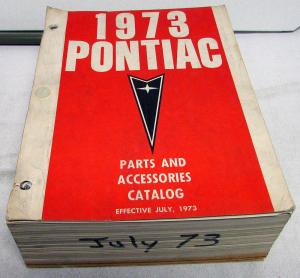 1955-1973 Pontiac Dealer Chassis & Body Parts & Accessories Catalog Book Orig