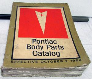 1955-1967 Pontiac Body Parts Catalog Book GTO Catalina LeMans Text Illustrations