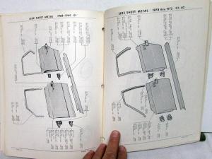 1968-1972 American Motors AMC Collision Parts Catalog Book AMX Javelin Rebel