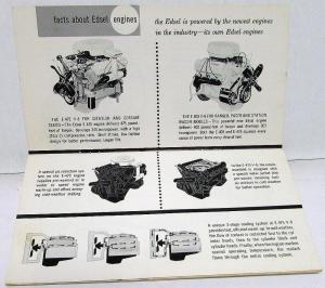 1958 Edsel Quick Facts & Figures Features Digest Sales Brochure Original