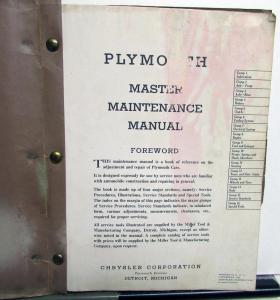 1934 1935 1936 Plymouth Maintenance Service Shop Manual Repair PE PF PG PJ P1 P2