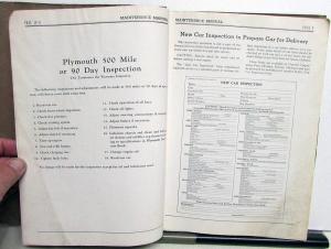 1934 1935 1936 Plymouth Maintenance Service Shop Manual Repair PE PF PG PJ P1 P2