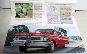 1959 Edsel Villager Station Wagon Color Sales Folder Mailer Original