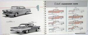 1958 Edsel Engineering Features Innovations Dealer Only Book Revision Pages Orig