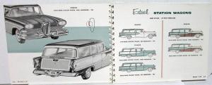 1958 Edsel Engineering Features Innovations Dealer Only Book Revision Pages Orig