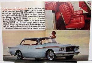 1962 Plymouth Valiant Signet V100 V200 Station Wagon Sales Brochure Oversized