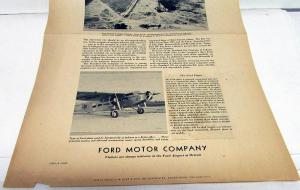 1930 Ford TriMotor Airplane Ad Proof Executive and Business Uses for Plane