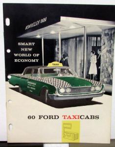 1960 60 FORD TAXI CAB FAIRLANE SALES BROCHURE TAXICAB