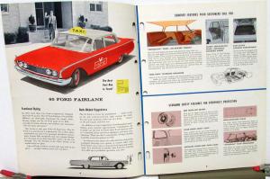 1960 60 FORD TAXI CAB FAIRLANE SALES BROCHURE TAXICAB