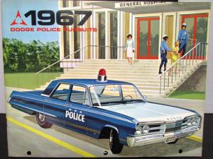 1967  DODGE POLARA CORONET WAGON POLICE PURSUIT SALES BROCHURE