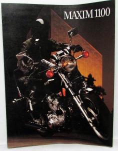 1982 Yamaha Maxim 1100 Motorcycle Dealer Sales Brochure