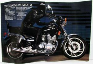 1982 Yamaha Maxim 1100 Motorcycle Dealer Sales Brochure