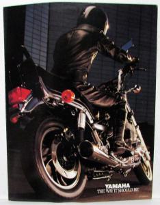 1982 Yamaha Maxim 1100 Motorcycle Dealer Sales Brochure