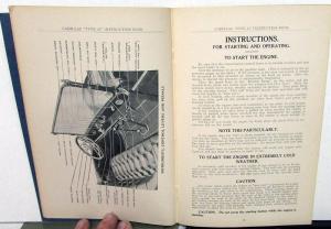 1916 Cadillac Eight Type 53 Owners Operator Manual Care & Operation Instruction