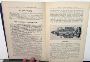 1916 Cadillac Eight Type 53 Owners Operator Manual Care & Operation Instruction