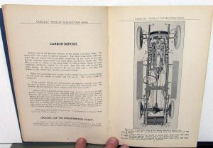 1916 Cadillac Eight Type 53 Owners Operator Manual Care & Operation Instruction