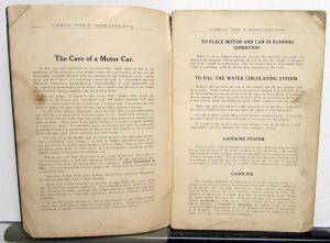 1915 Cadillac Type 51 Owners Operator Manual Original Care & Op Instructions