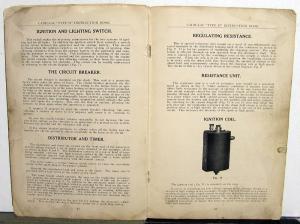 1915 Cadillac Type 51 Owners Operator Manual Original Care & Op Instructions