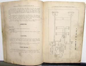 1915 Cadillac Type 51 Owners Operator Manual Original Care & Op Instructions