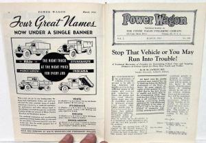 1933 March Ed Power Wagon Motor Truck Industry Trade Magazine Studebaker Engine