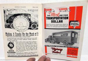 1933 March Ed Power Wagon Motor Truck Industry Trade Magazine Studebaker Engine