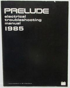 1985 Honda Prelude Electrical Troubleshooting Service Manual