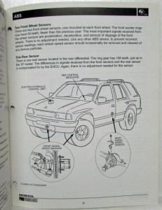 1998 Honda Passport Technical Information Guide - Isuzu Rodeo