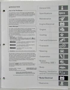 2003 Honda Accord Navigation Service Manual Supplement