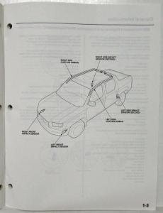 2006 Honda Ridgeline Truck Body Repair Service Manual