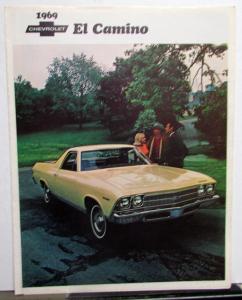 1969 Chevrolet El Camino SS 396 350 Dealer Sales Brochure R1 Revised Original