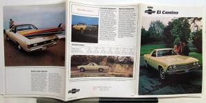 1969 Chevrolet El Camino SS 396 350 Dealer Sales Brochure R1 Revised Original