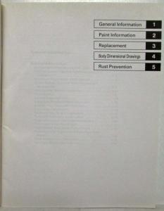 2010 Honda Insight Body Repair Service Manual