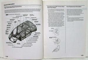 2011 Honda Odyssey Van Body Repair Service Manual - First Edition