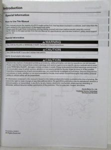 2012 Honda Civic Body Repair Service Manual