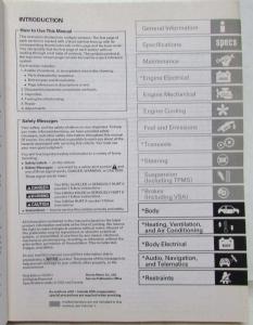 2012 Honda Crosstour L4 Service Shop Repair Manual 2 Vol Set