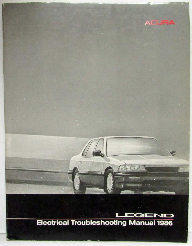 1986 Acura Legend Electrical Troubleshooting Service Manual