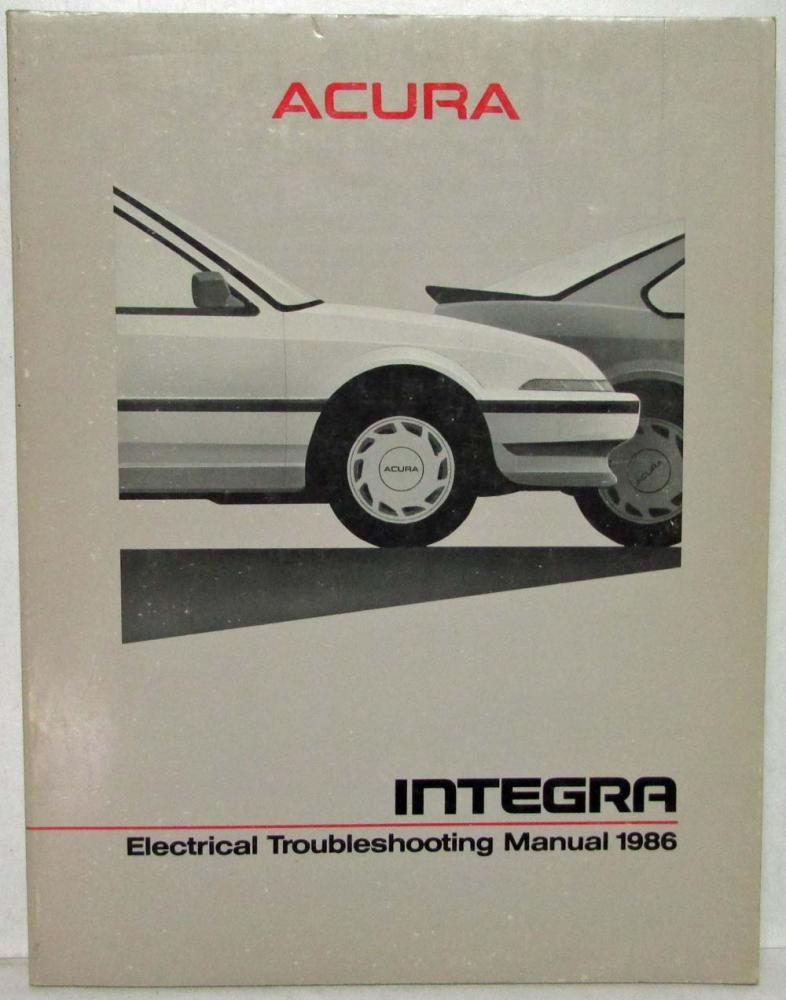 1986 Acura Integra Electrical Troubleshooting Service Manual