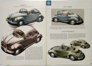 1954 VW Beetle Sales Brochure with Foldout