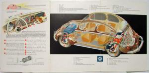 1954 VW Beetle Sales Brochure with Foldout