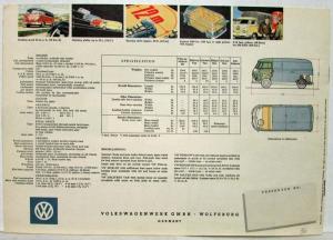 1956 Volkswagen Transporters Sales Brochure