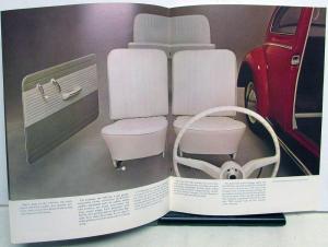 1963 VW What Makes a Volkswagen Color Sales Brochure Beetle Features Specs Orig