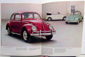 1963 VW What Makes a Volkswagen Color Sales Brochure Beetle Features Specs Orig