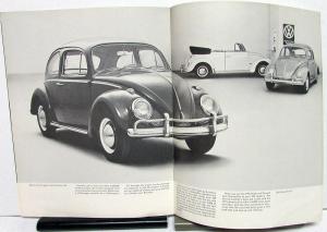 1964 VW What Makes a Volkswagen Black & White Sales Brochure