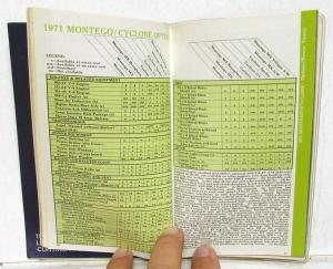 1971 Lincoln Mercury Dealer Pocket Facts Data Book Sales Reference Original