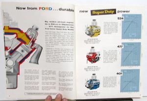 1958 Ford Truck Dealer Sales Brochure Extra Heavy Duty Models New Super Duty V8s