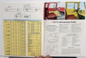 1958 Ford Truck Dealer Sales Brochure Extra Heavy Duty Models New Super Duty V8s