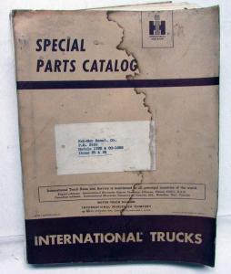 1966 1967 1968 International Truck Dealer Parts Catalog Book MT-112 FD SB C G H