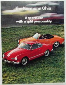1974 VW Karmann Ghia A Sports Car with a Split Personality Sales Brochure